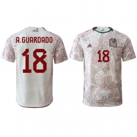 Mexiko Andres Guardado #18 Borta Kläder VM 2022 Kortärmad